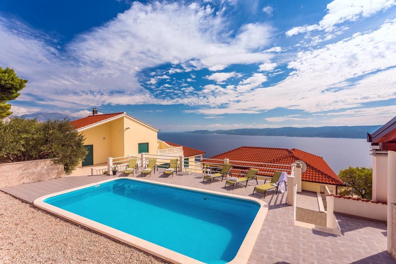 Villa Maslina, With Private 32M2Pool, Panoramic Views On 100Km Coastline, 12 Pax Lokva Rogoznica Exteriér fotografie
